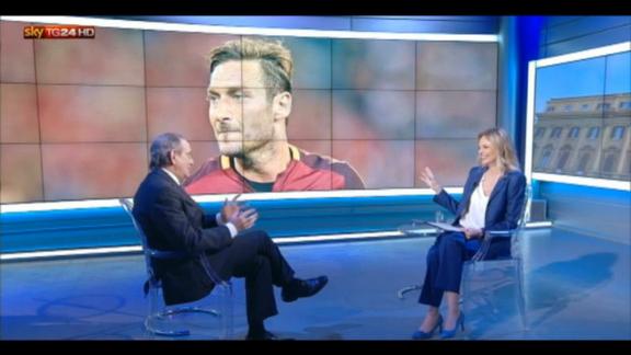 Pier Carlo Padoan su Totti: "E’ grandissimo"