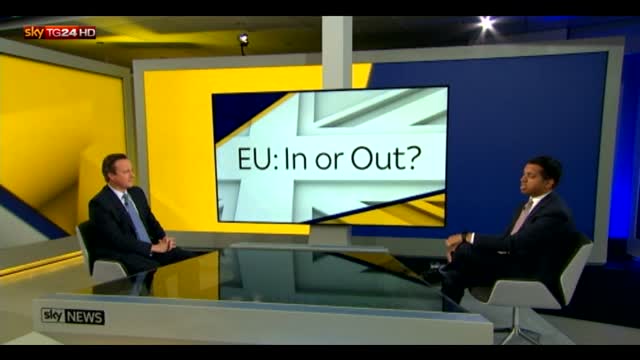 Cameron a Sky News: "Uscita da Ue è atto di autolesionismo"