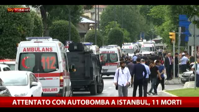 Autobomba a Istanbul, 11 morti e decine di feriti