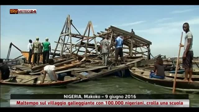 Nigeria, crolla una scuola in villaggio galleggiante