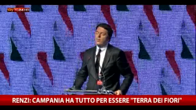 Renzi: Campania ha tutto per essere "terra dei fiori"