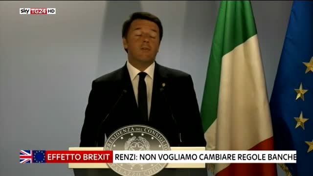 Banche, Renzi replica a Merkel: Non vogliamo cambiare regole