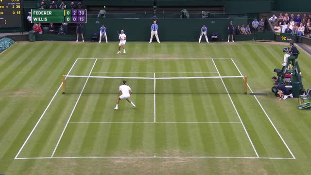 Willis saluta Wimbledon, King Roger non perdona