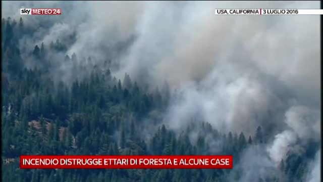 Usa, incendio distrugge case in California