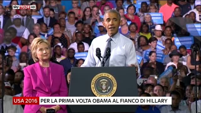 Usa 2016, Obama: "Io credo in Hillary Clinton"