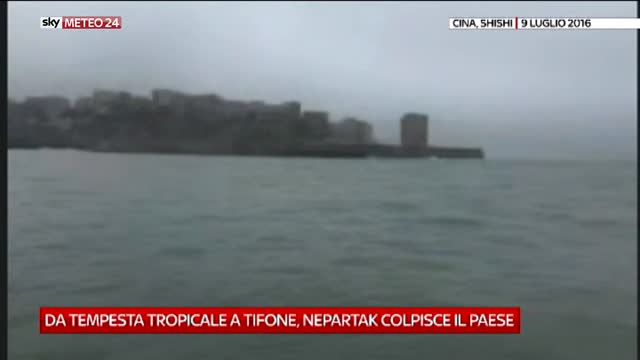 Il tifone Nepartak sbarca in Cina