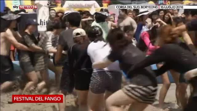 Festival del fango in Corea del Sud: il video