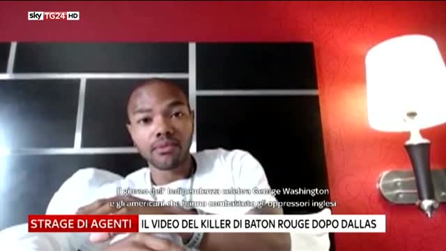 Strage agenti, video del killer di Baton Rouge dopo Dallas