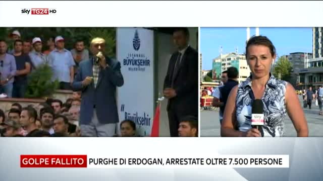 Turchia, arrestate oltre 7500 persone dopo il golpe fallito