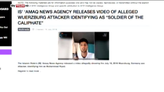 Isis pubblica video del terrorista del treno in Germania 
