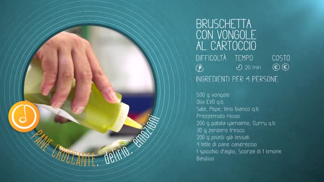 Alessandro Borghese Kitchen Sound - Bruschetta di vongole