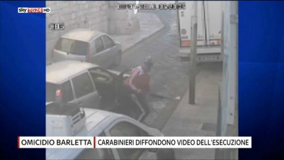 Omicidio Barletta, diffuso video del killer in azione