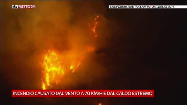 Incendio in California: il video