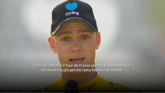 Froome: "Tutti noi amiamo il Tour, amiamo la Francia"