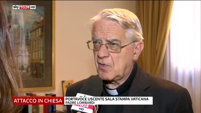 Attacco in chiesa, padre Lombardi: “Violenza assurda”