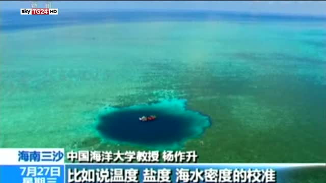 Cina, un super buco nell'acqua: video