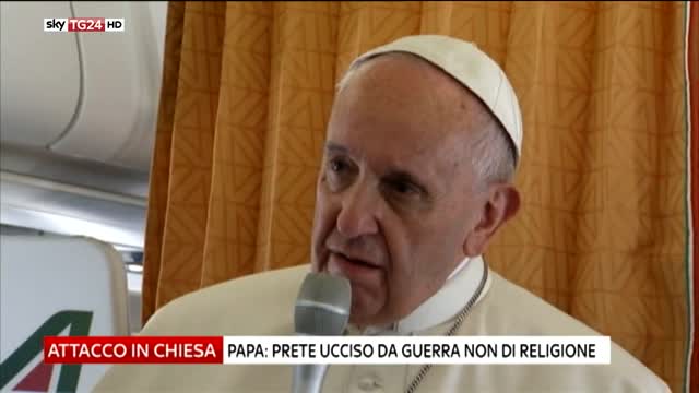 Papa Francesco: è una guerra ma non di religione