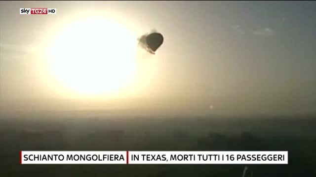 Texas, precipita mongolfiera  16 morti
