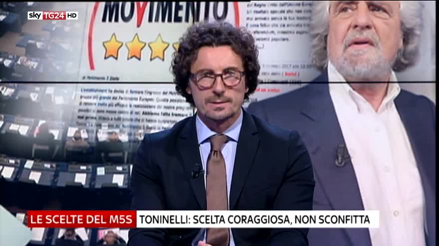 Alde M5S, Toninelli: da noi scelta coraggiosa, non sconfitta