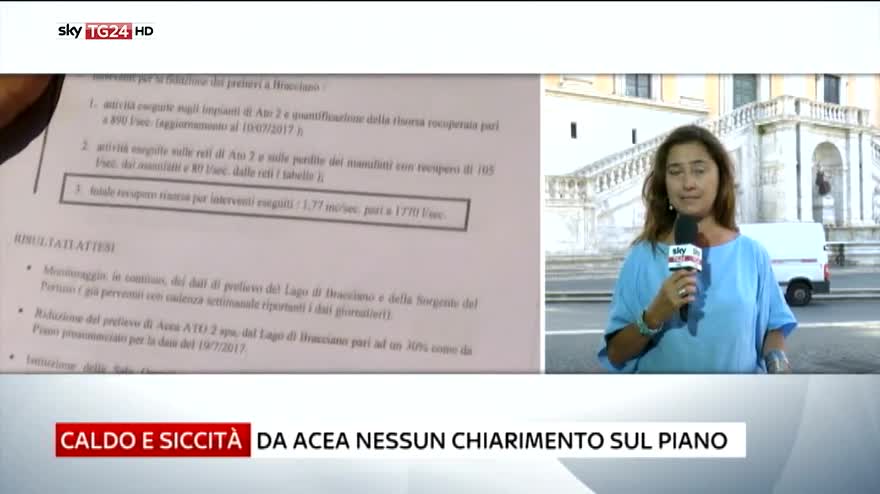 Emergenza acqua, oggi vertice tra Acea e Regione