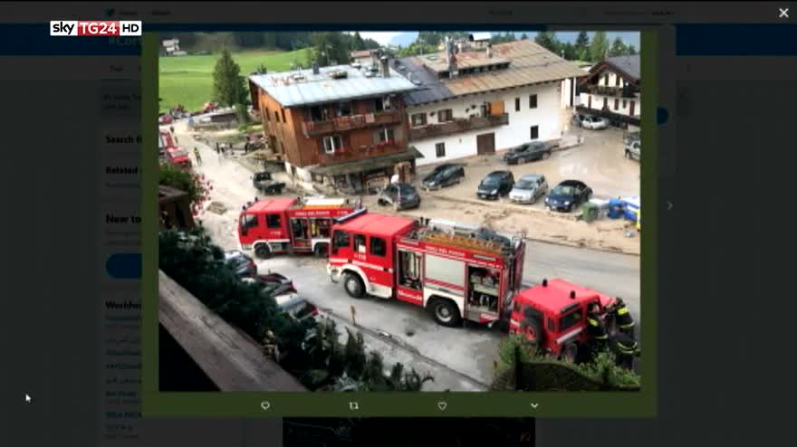 Bomba  d’acqua a Cortina, Protezione civile: rischi residui