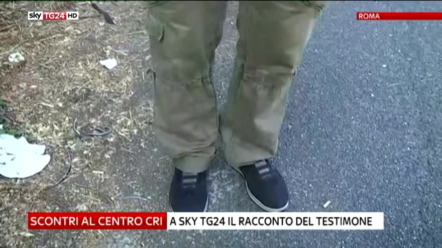Roma, rissa migranti-residenti: testimone a Sky TG24