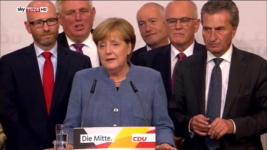 Elezioni in Germania, il discorso di Angela Merkel