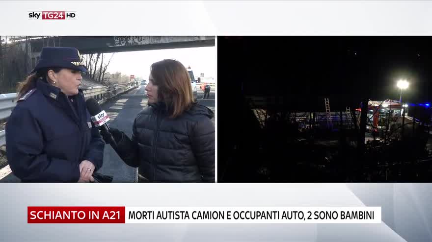 Incidente A21, Polstrada: causato forse da distrazione
