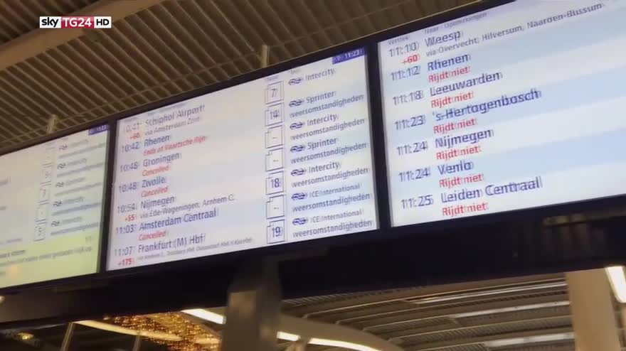 La tempesta Friederike colpisce l'Europa