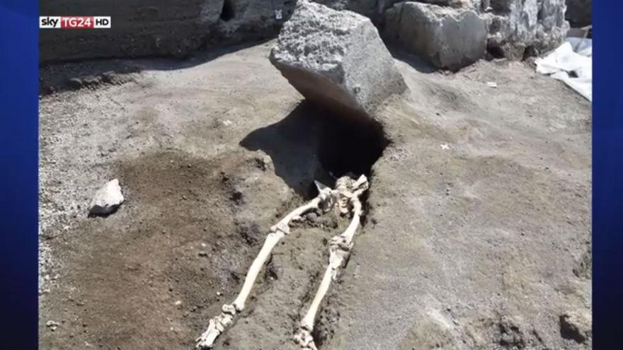 Pompei, scoperta nuova vittima del Vesuvio