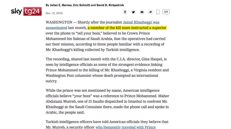 Khashoggi, Nyt: telefonata coinvolgerebbe principe Salman