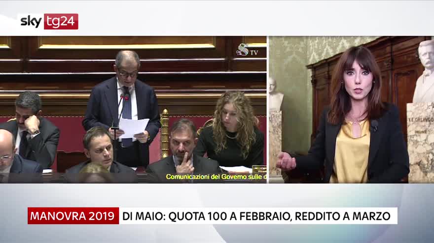 Manovra 2019, di Maio: quota 100 a febbraio, reddito a marzo