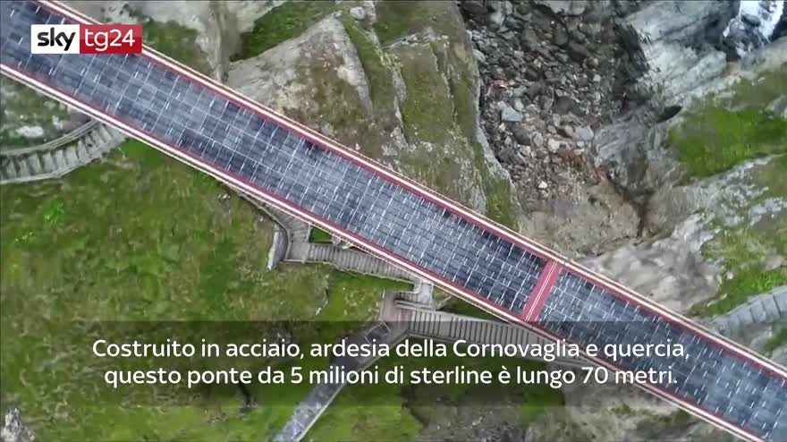 Video Spettacolare ponte di un castello della Cornovaglia