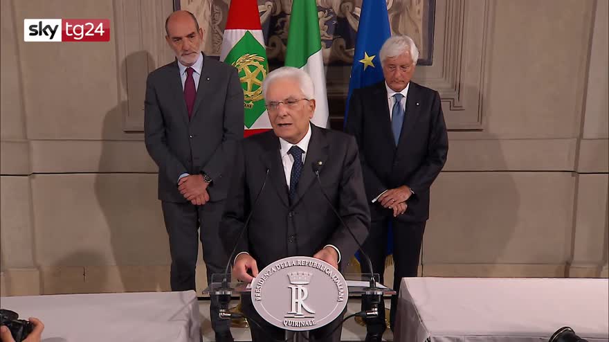 Crisi governo, discorso di Mattarella dopo le consultazioni