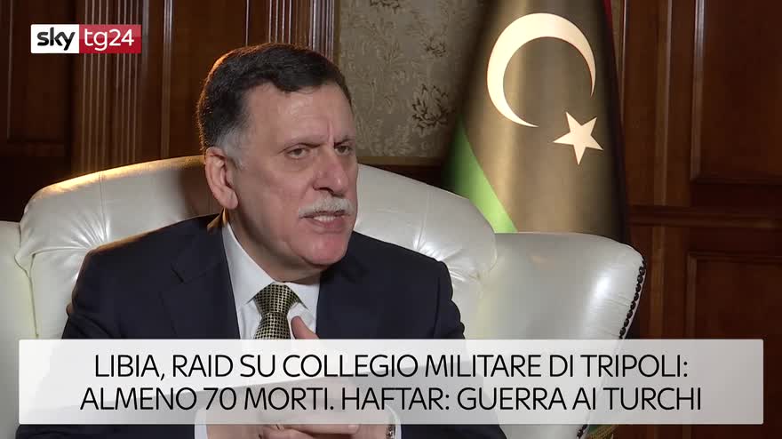 I titoli di Sky tg24 delle 13 del 5/01