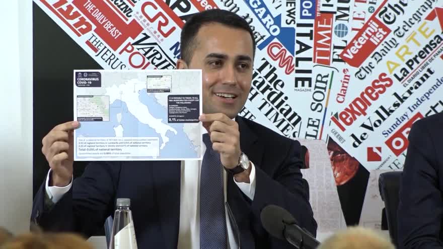 Coronavirus, Di Maio: coinvolto 0,1% dei comuni italiani