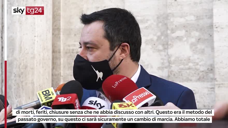 Covid, Salvini: cambiare i tecnici