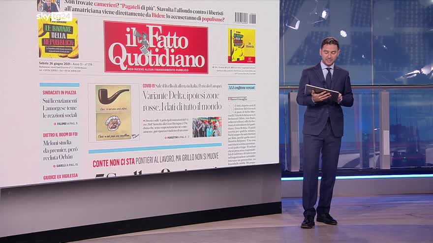 Rassegna stampa, i giornali del 26 giugno