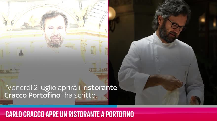 VIDEO Carlo Cracco apre un ristorante a Portofino