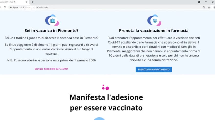 Accordo Piemonte e Liguria per vaccini in vacanza
