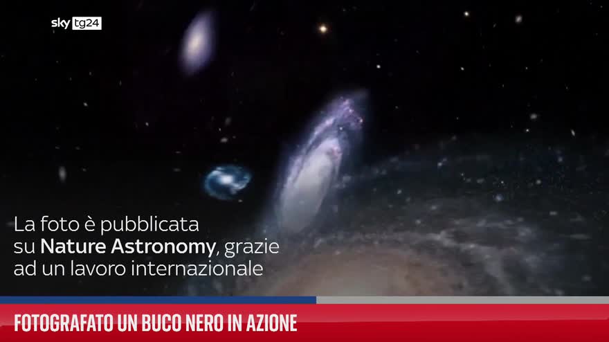 Fotografato un buco nero in azione