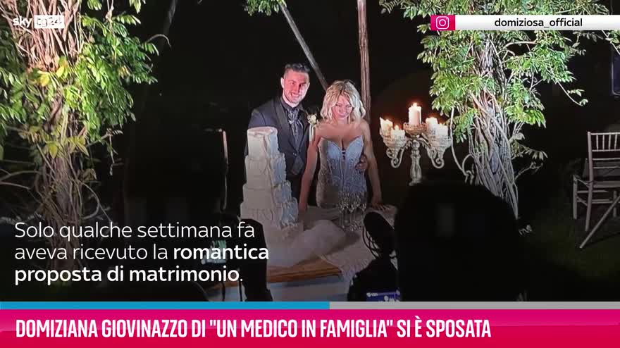 VIDEO Domiziana Giovinazzo si è sposata