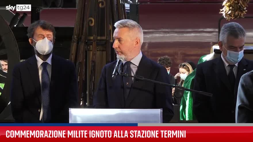 Commemorazione Milite Ignoto alla stazione Termini di Roma