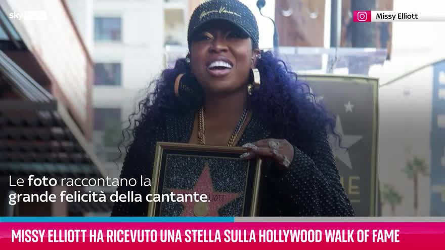 VIDEO Missy Elliott e la stella sulla Hollywood Walk of Fame