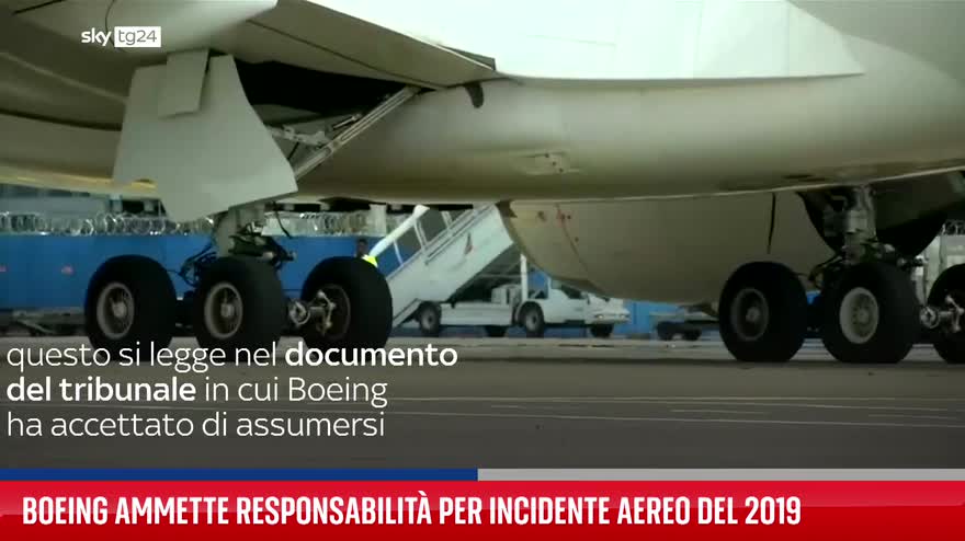 Boeing ammette responsabilità per incidente aereo del 2019