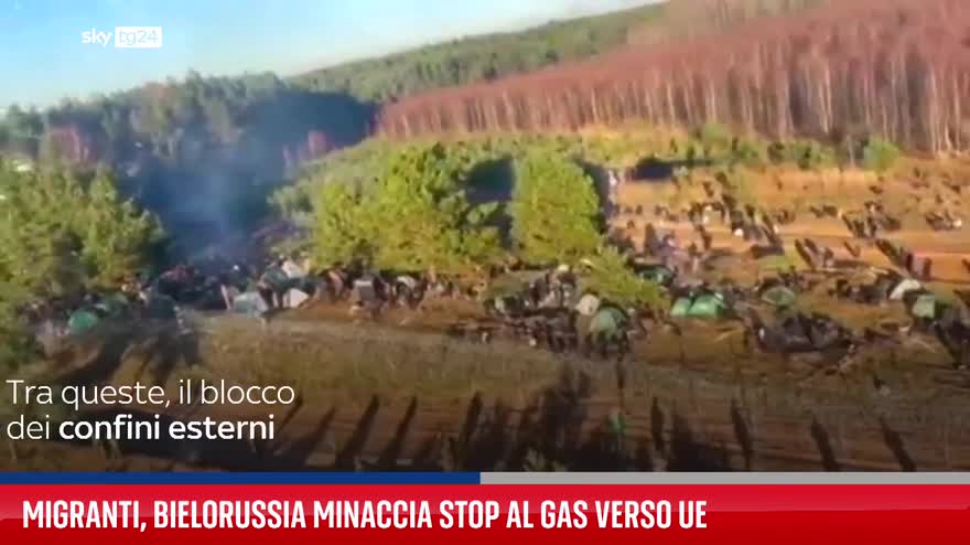 Migranti, Bielorussia minaccia stop al gas verso Ue