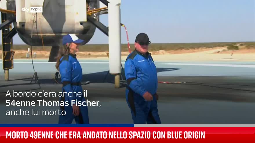 Morto 49enne che era andato nello Spazio con Blue Origin