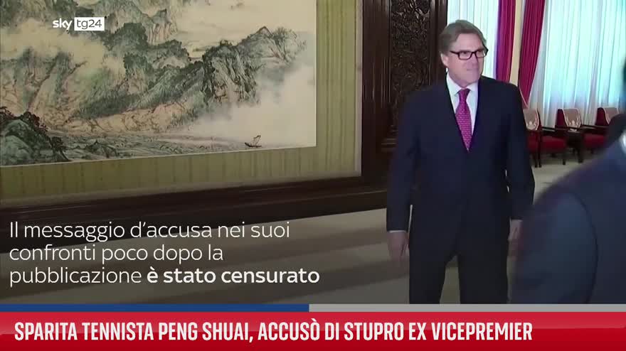 Sparita tennista Peng Shuai, accusò di stupro ex vicepremier