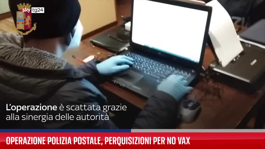 Operazione Polizia postale, perquisizioni per no vax