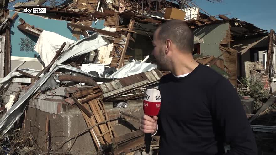Tornado Usa, Sky Tg24 a Mayfield epicentro del disastro